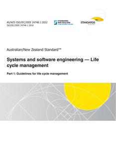 AS/NZS ISO/IEC/IEEE 24748.1 PDF