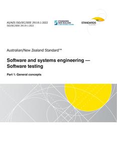 AS/NZS ISO/IEC/IEEE 29119.1 PDF