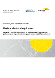 AS/NZS IEC 60601.2.62 PDF