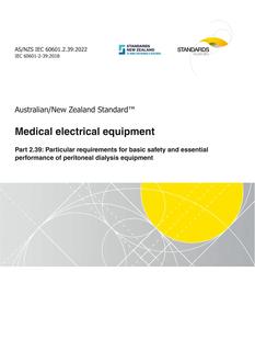 AS/NZS IEC 60601.2.39 PDF