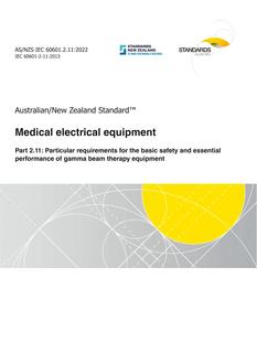 AS/NZS IEC 60601.2.11 PDF