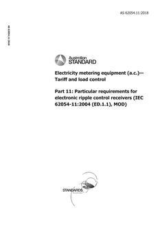 AS 62054.11 PDF