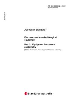 AS IEC 60645.2 PDF