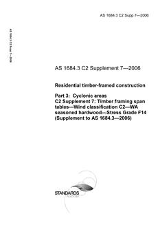 AS 1684.3 C2 SUPP 7-2006 PDF