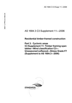 AS 1684.3 C3 SUPP 11-2006 PDF