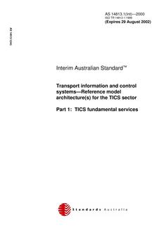 AS 14813.1(INT) PDF