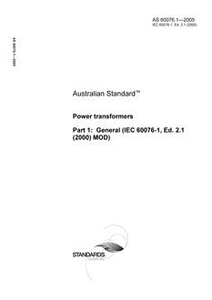 AS 60076.1-2005 PDF