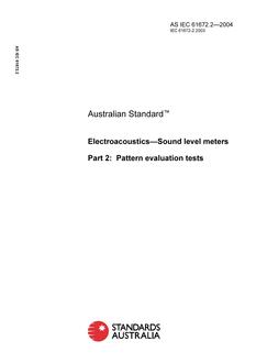 AS IEC 61672.2-2004 PDF