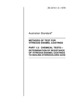 AS 2219.1.3-1978 PDF