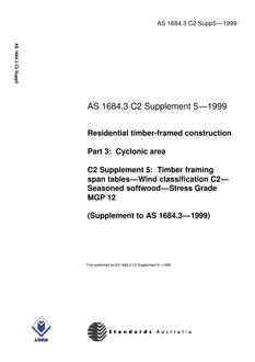 AS 1684.3 C2 SUPP 5-1999 PDF