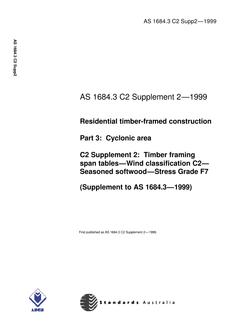 AS 1684.3 C2 SUPP 2-1999 PDF