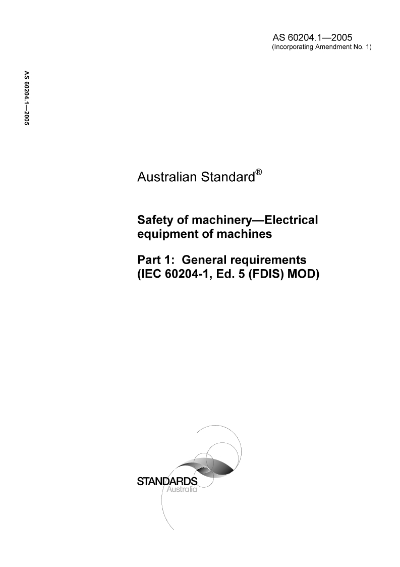 AS 60204.1-2005 PDF