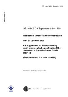 AS 1684.3 C3 SUPP 4-1999 PDF