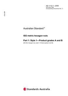 AS 1112.1-2000 PDF