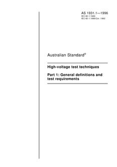 AS 1931.1 PDF