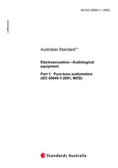 AS IEC 60645.1 PDF