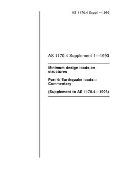 AS 1170.4 SUPP 1-1993 PDF