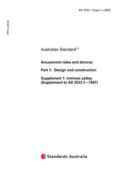 AS 3533.1 SUPP 1-2003 PDF