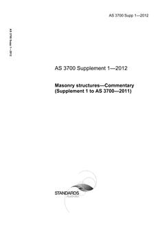 AS 3700 Supp 1-2012 PDF