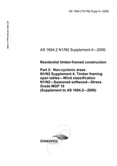 AS 1684.2 N1 N2 SUPP 4-2006 PDF