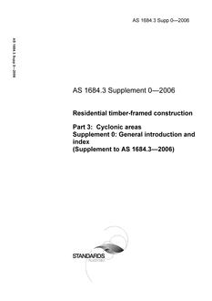 AS 1684.3 SUPP 0-2006 PDF