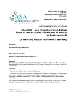 ASA S12.50 PDF