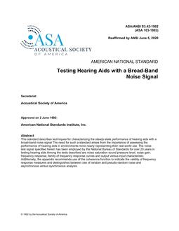 ASA S3.42 Part 1 PDF