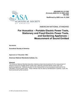 ASA S12.15 PDF