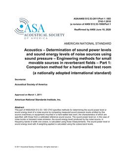 ASA S12.53 Part 1 PDF