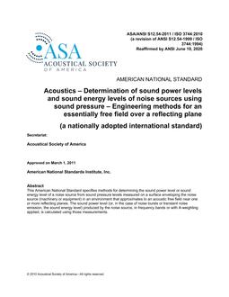 ASA S12.54 PDF