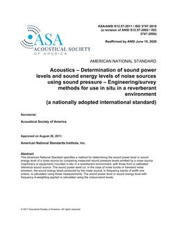 ASA S12.57 PDF