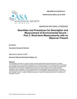 ASA S12.9 Part 3 PDF