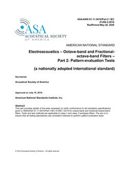 ASA S1.11 Part  2 PDF