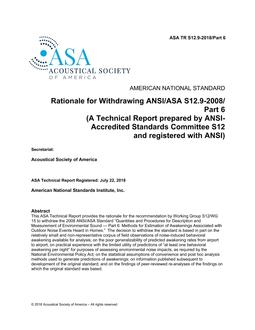 ASA TR S12.9 Part 6 PDF