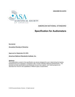 ASA S3.6 PDF