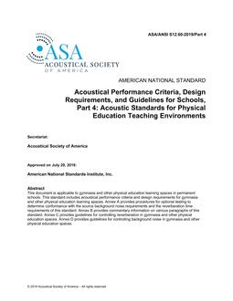 ASA S12.60 Part 4 PDF