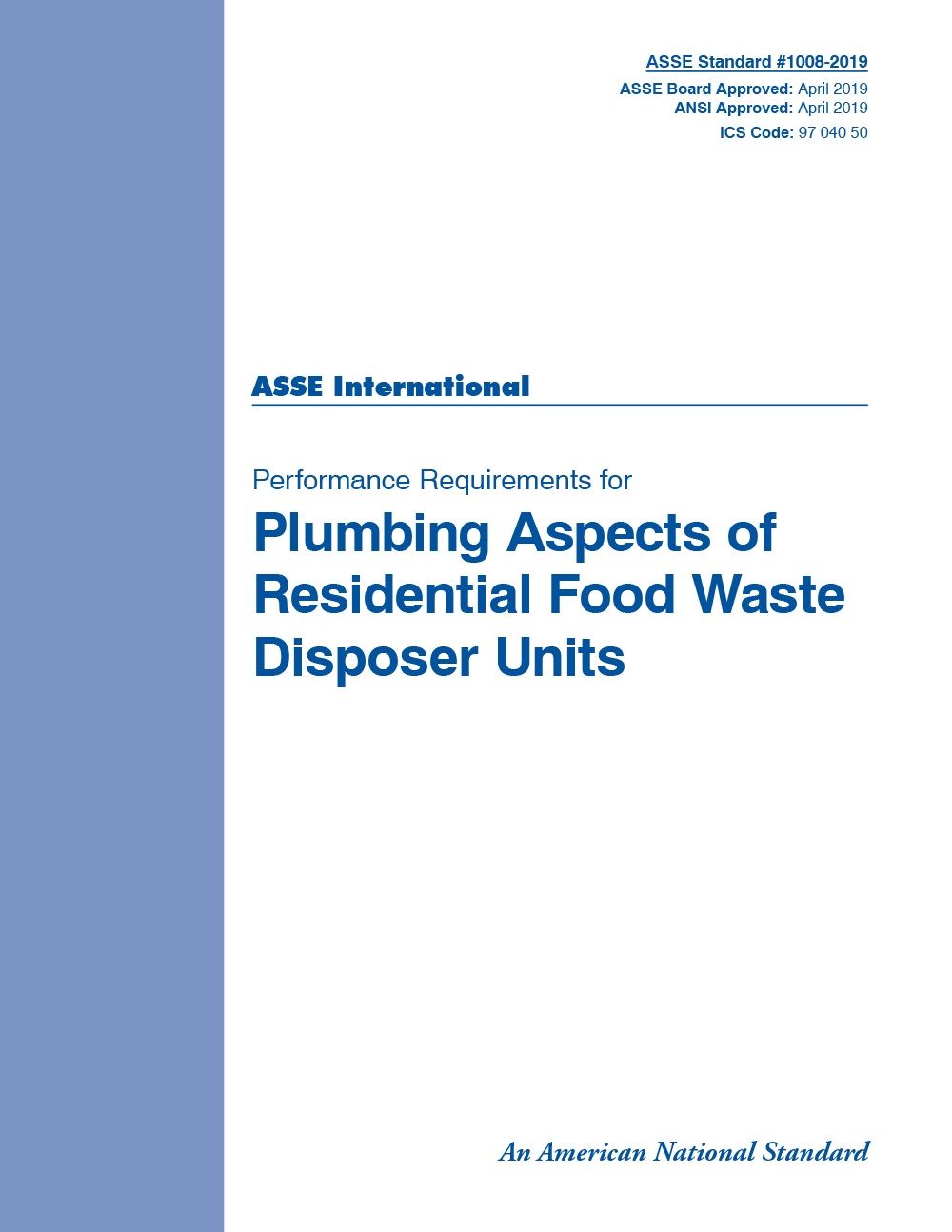 ASSE (Plumbing) 1008-2019 PDF