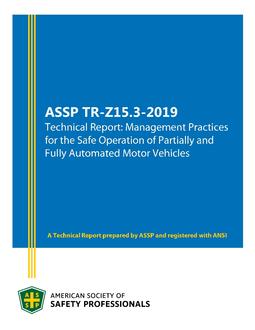 ASSP TR-Z15.3 PDF