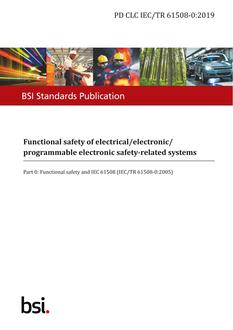 BS PD CLC IEC/TR 61508-0 PDF