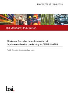 BS PD CEN/TS 17154-1 PDF