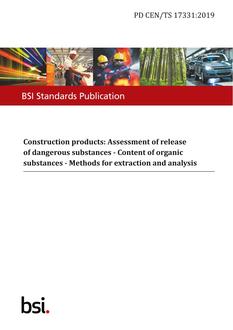 BS PD CEN/TS 17331 PDF