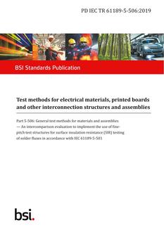 BS PD IEC TR 61189-5-506 PDF