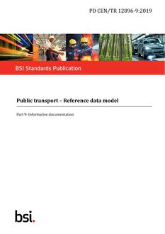 BS PD CEN/TR 12896-9 PDF