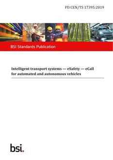 BS PD CEN/TS 17395 PDF