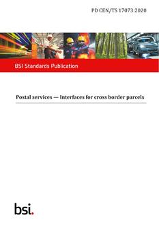 BS PD CEN/TS 17073 PDF