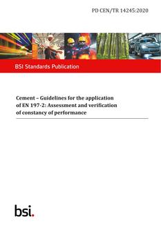 BS PD CEN/TR 14245 PDF