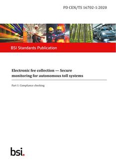 BS PD CEN/TS 16702-1 PDF