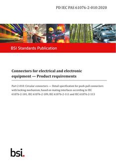 BS PD IEC PAS 61076-2-010 PDF