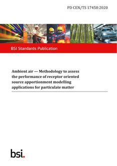 BS PD CEN/TS 17458 PDF