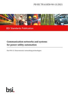 BS PD IEC TR 61850-90-13 PDF